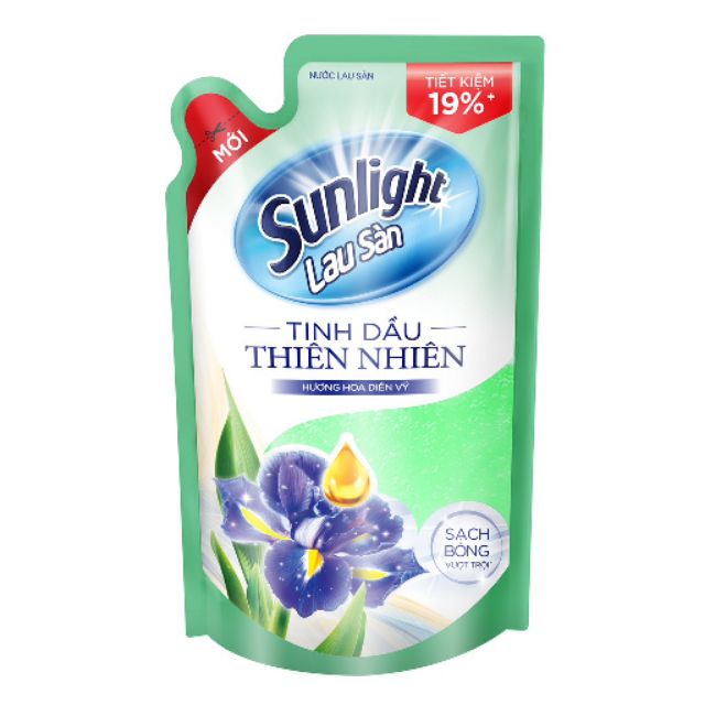 [Mã HCMST5 giảm 10K đơn 99K] (Tp. HCM) Nước lau sàn túi Sunlight Hoa Diên Mỹ mới 1kg