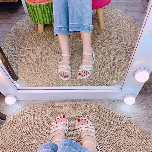 Dép Sandal quai hậu đi học mùa hè size 35,36,37,38,39 [Ảnh Thật]