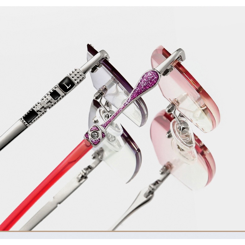 Kính lão thị không gọng cho nam và nữ chất lượng cao Kính đọc sách trên điện thoại di động có độ phân giải cao