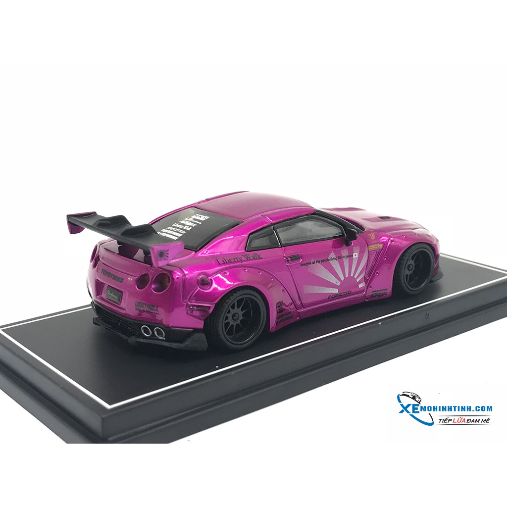 Xe Mô Hình Nissan GTR- R35 LB 1:64 Liberty Walks ( Hồng )