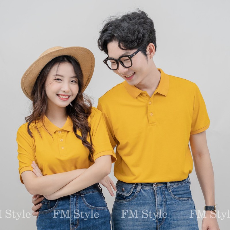 Áo Polo Nam Nữ Màu Trơn I Áo Cặp Polo Nam Nữ Trơn Một Màu I Fmstyle Shop 211016157