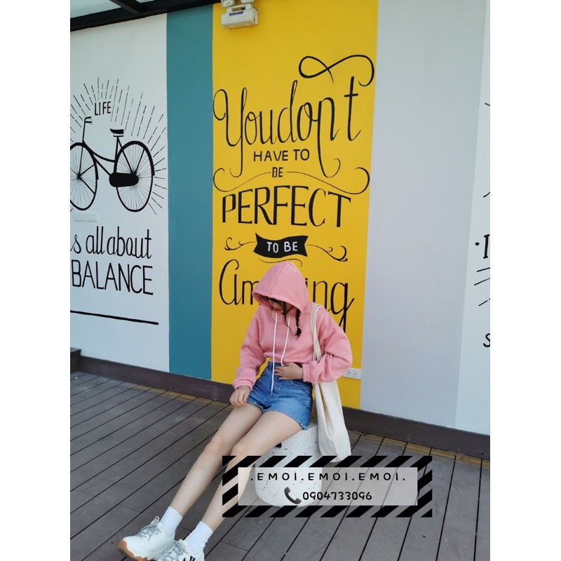 [Ulzzang Fashion] Croptop bo chun có mũ phong cách hàn quốc [100% ảnh thật] | BigBuy360 - bigbuy360.vn