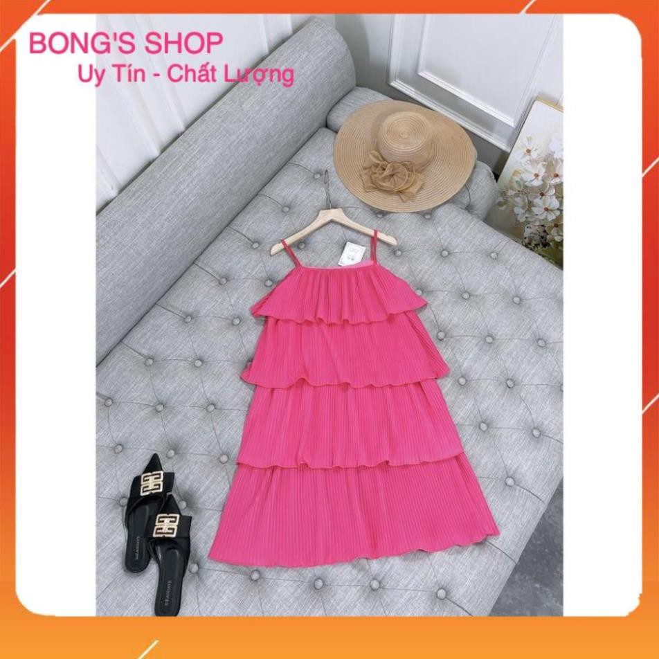 [SALE_50%], Váy 2 dây nữ, Đầm hai dây nữ hồng cực xinh, chất voan đũi tàu bao đẹp . | BigBuy360 - bigbuy360.vn