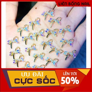 cham nơ baby lên móng bao đẹp
