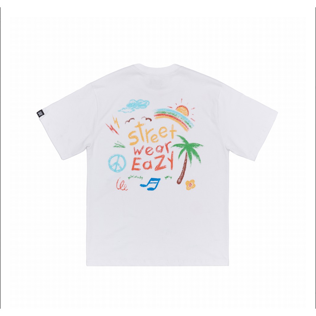 Áo thun nam nữ SWE CRAYON vWhite 100% cotton chính hãng thoáng mát | BigBuy360 - bigbuy360.vn