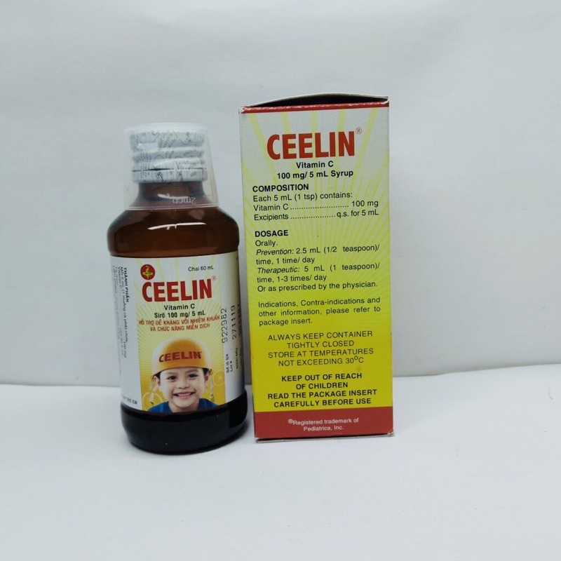 SIRO CEELIN BỔ SUNG VITAMIN C TĂNG ĐỀ KHÁNG CHO BÉ