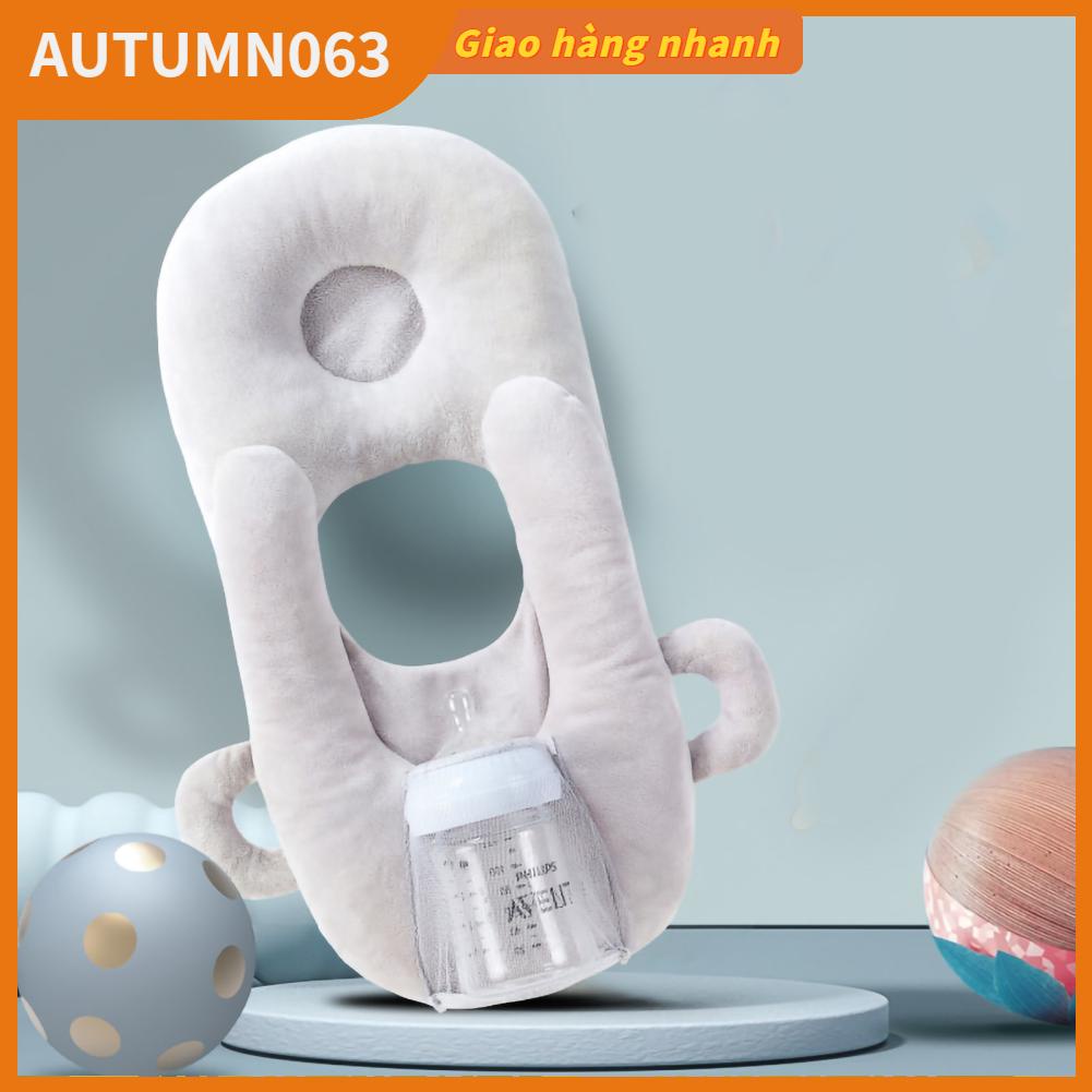 Gối cho bé bú bằng bông cotton thoáng khí Đa chức năng có thể điều chỉnh Giá đỡ bình sữa trẻ sơ sinh mới biết đi Autumn063