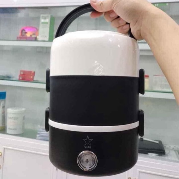 CẶP LỒNG Ủ CƠM 3 TẦNG INOX CẮM ĐIỆN siêu tiện lợi