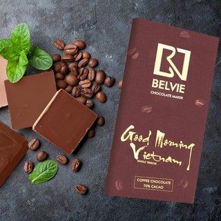 Socola Cafe Belvie 70% Cacao-Socola Đen - 27gram