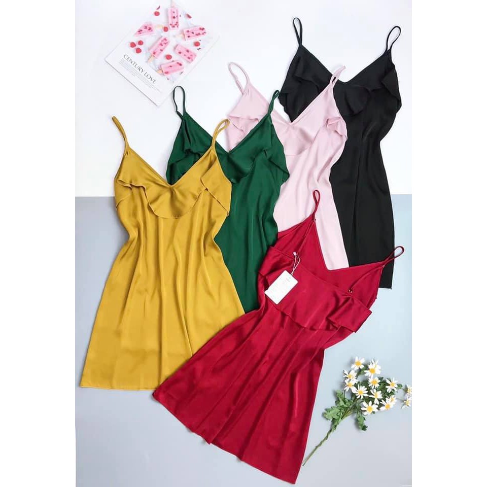 ♥️[Q11.HCM] ♥️[LL165]  Váy ngủ sexy Vải Satin -  Đầm mặc nhà đẹp -Cô chủ nhỏ chuyên sỉ