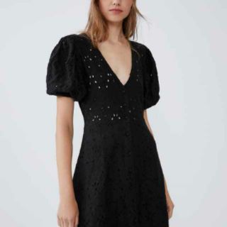 váy ren lỗ zara authentic