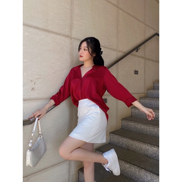 SISTERSISTER - Áo sơ mi lụa cơ bản Paris