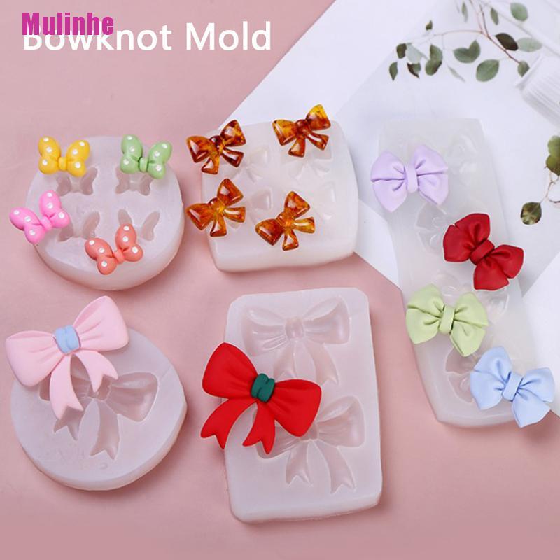 Khuôn Silicone Tạo Hình Làm Bánh Kẹo Hình Nơ 3D