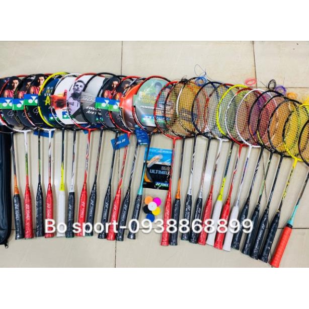 VỢT CẦU LÔNG YONEX 100% cacbon ( tặng kèm đan dây,cuốn cán + Túi đựng vợt) ་