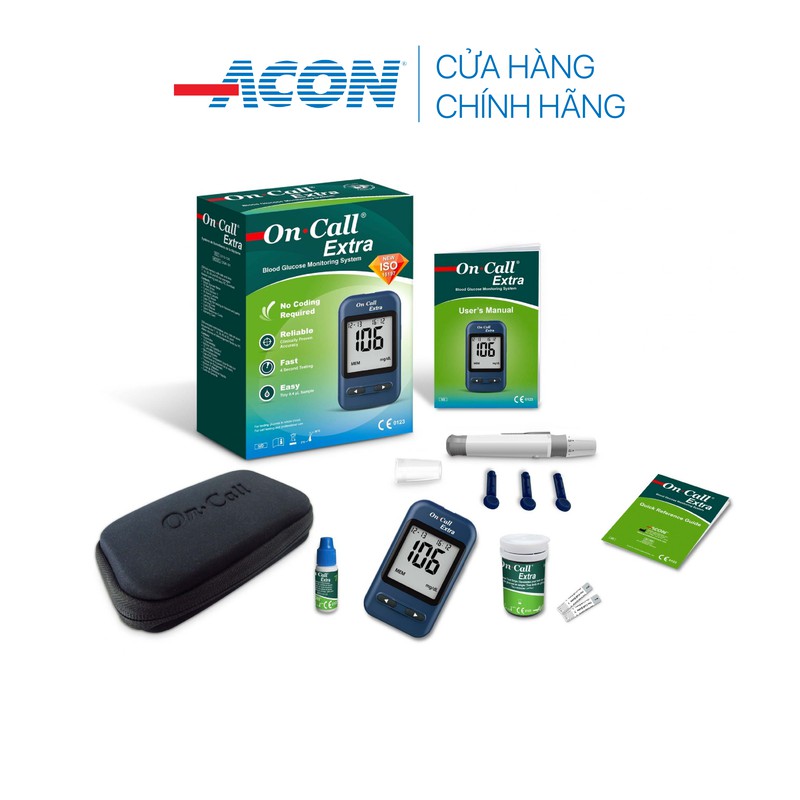 Máy đo đường huyết Acon On-call Extra (kèm que thử)