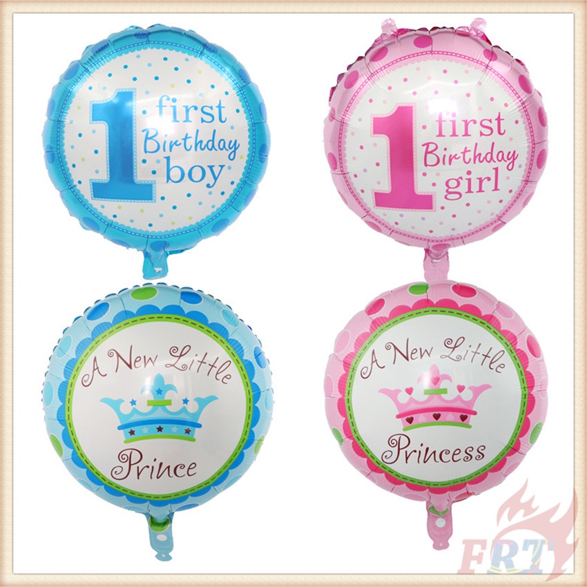 Bong bóng trang trí tiệc sinh nhật kích thước 18 inch dành cho bé 1 tuổi