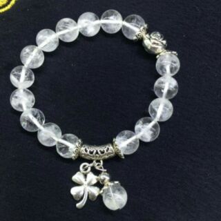 Thạch anh ưu linh trắng mix charm
