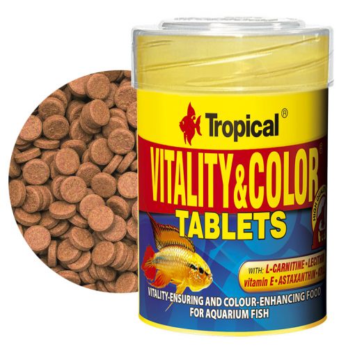 Thức ăn dán Tropical Vitality Color - Cám viên dán cho cá cảnh - phụ kiện thủy sinh - shopleo