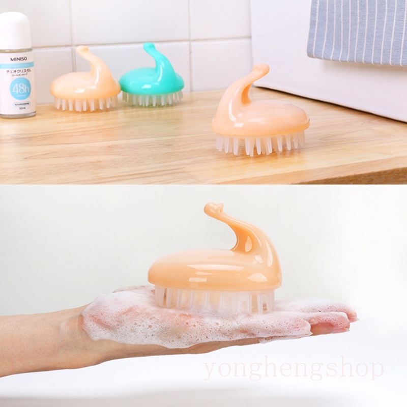 Lược Silicone Mát Xa Da Đầu Giảm Stress Cho Nữ