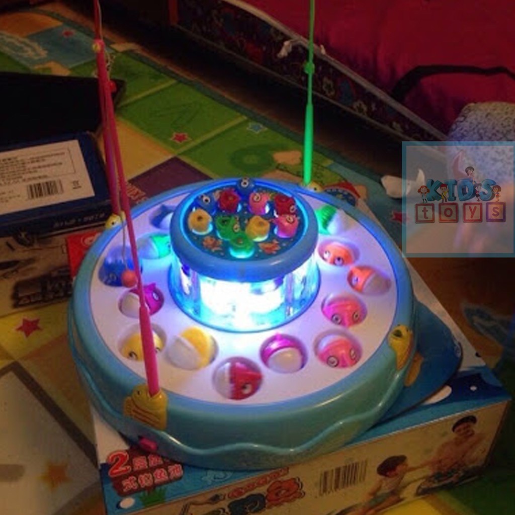 Bộ đồ chơi câu cá hai tầng có nhạc và đèn cho các bé .Kaori86