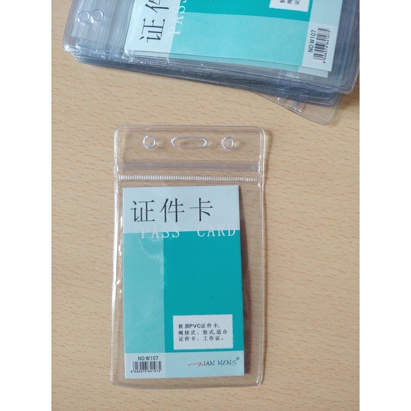 [Mã LIFEB04ALL giảm 10% tối đa 15K đơn 0Đ] 1 cái bao đeo thẻ đứng ( 107 ) - ngang ( 108) khổ 85x100mm