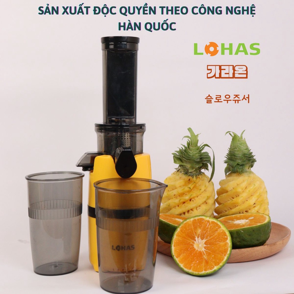 Máy Ép Chậm Mini LOHAS LS-228, Máy Ép Trái Cây, Rau Củ Quả Cao Cấp Chính Hãng - Bảo Hành 36 Tháng