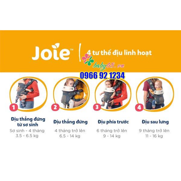 Địu trẻ em Joie Savvy Butterscotch -  Marina