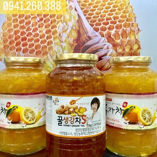Trà Mật Ong Chanh,Gừng Hàn Quốc Hũ 1000gr-Bán Chạy Số 1 Tại Hàn Quốc-Tốt Cho Sức Khoẻ,Cung Cấp Nhiều Vitamin C