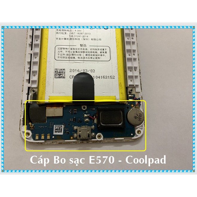 Cáp bo sạc E570 - Coolpad