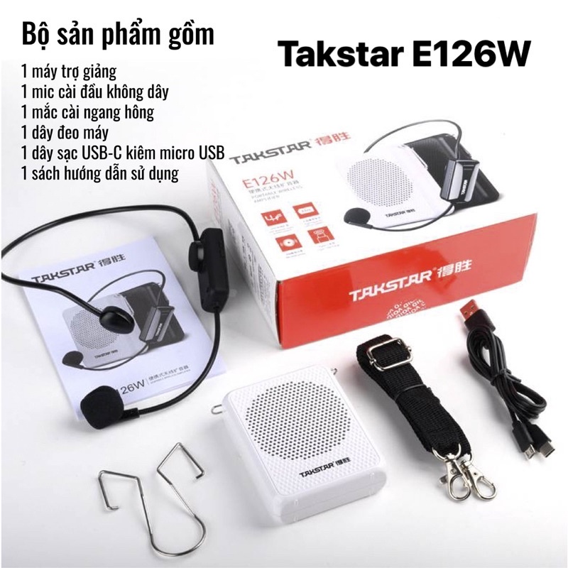 Micro trọ giảng không dây TakStar E126W tiếng to trong