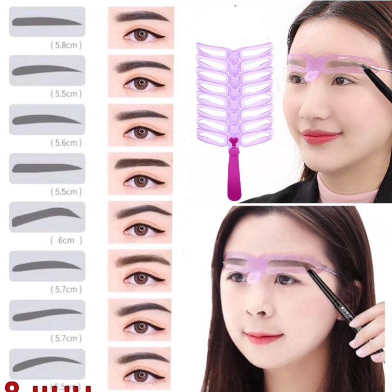[Hàng mới về] Khuôn Vẽ Lông Mày Cầm Tay Có Thể Tái Sử Dụng Tiện Lợi
