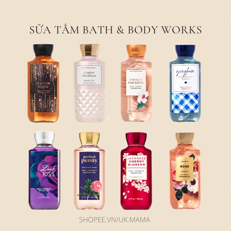 Sữa tắm nữ Bath &amp; Body Works 295ml