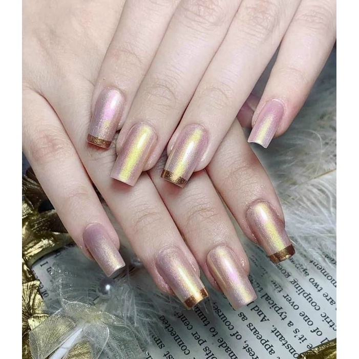 Sơn gel nhũ ánh trai vàng sang chảnh, hottred 2021, phụ kiện nail