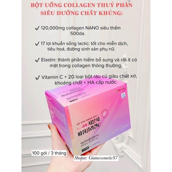 RESET COLLAGEN CHỨA SIÊU VI NANO CÓ CẢ LỢI KHUẨN VÀ ESLATIN
