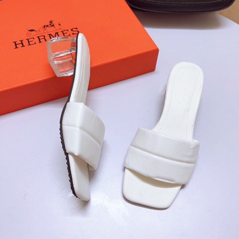 Guốc nữ gót trong 5p quai bản phồng đi mềm đi êm chân-Ảnh chụp thật