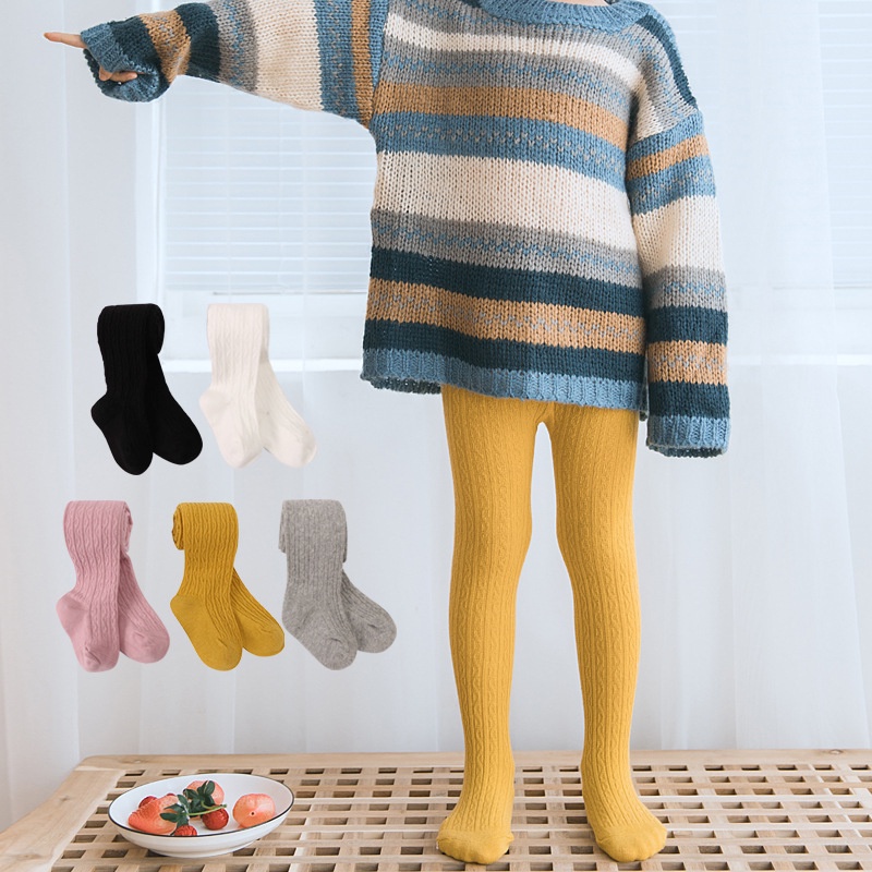 Quần Tất Cotton Giữ Ấm Mùa Đông Cho Bé Gái 0-8 Tuổi
