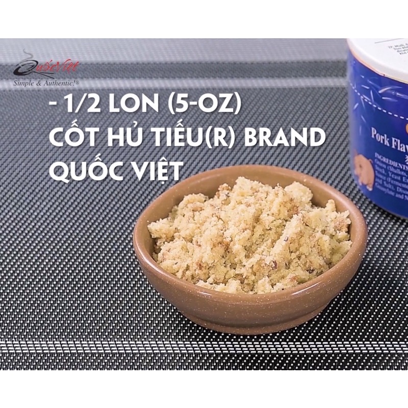 Gia Vị Cốt hủ tiếu Quốc Việt foods - NK Mỹ tiêu chuẩn FDA