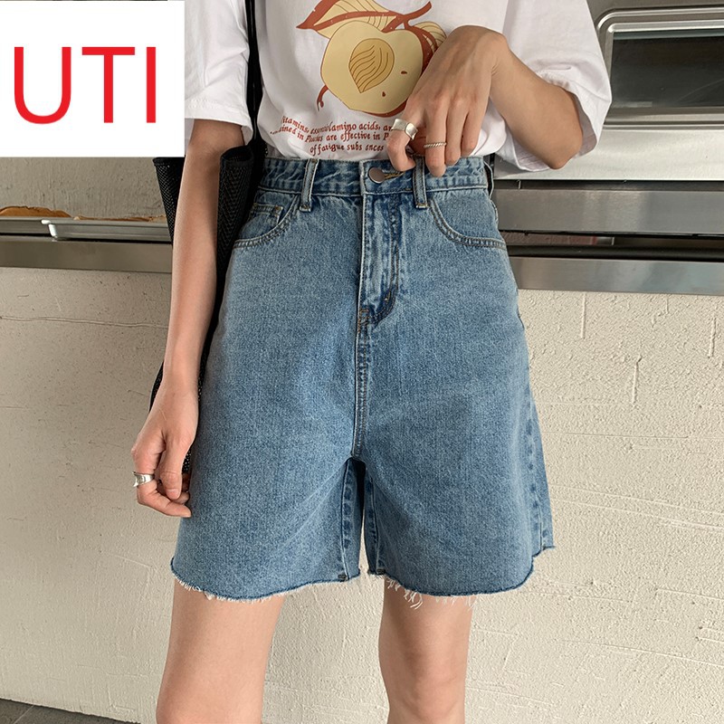 QUẦN JEAN NGỐ LỬNG NỮ LƯNG CAO LAI TUA MÀU XANH CAO CẤP UTI ĐỦ SIZE S, M, L TREND BASIC CỰC CÁ TÍNH