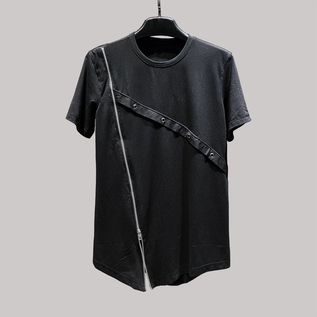 Áo thun nam streetwear zipper Lexuza 133