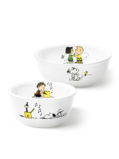 Set 1 Tô Ăn Cơm Hình Chó Snoopy Dễ Thương Xinh Xắn