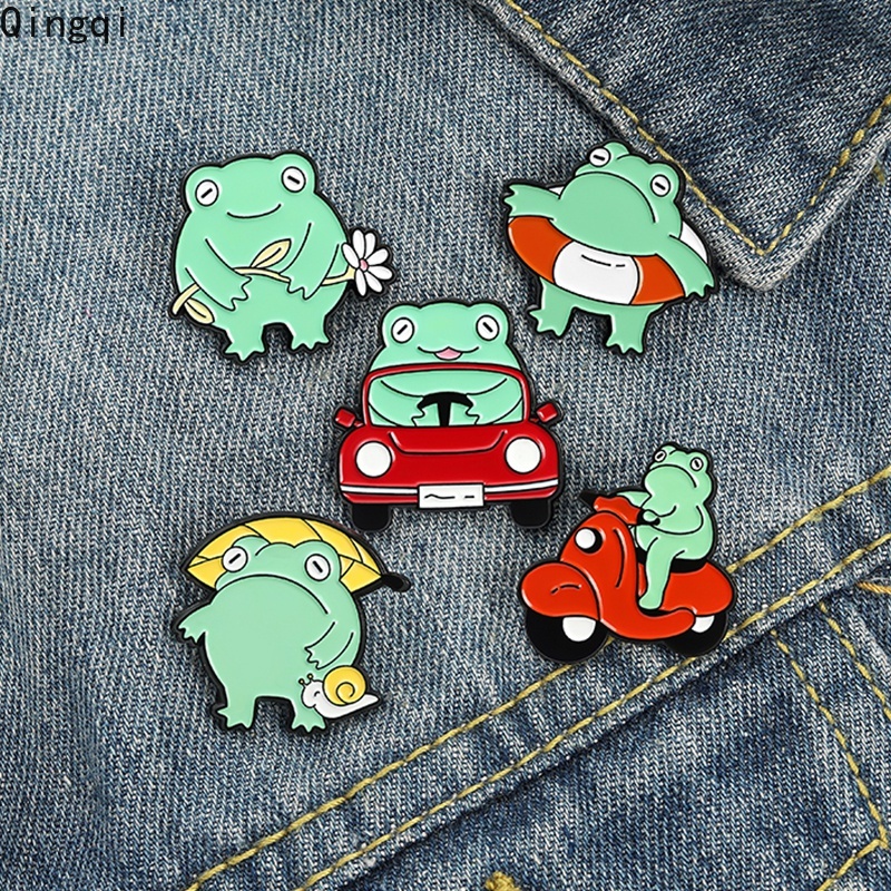 Ghim cài áo Miss Zoe kiểu chú ếch hoạt hình ngộ nghĩnh