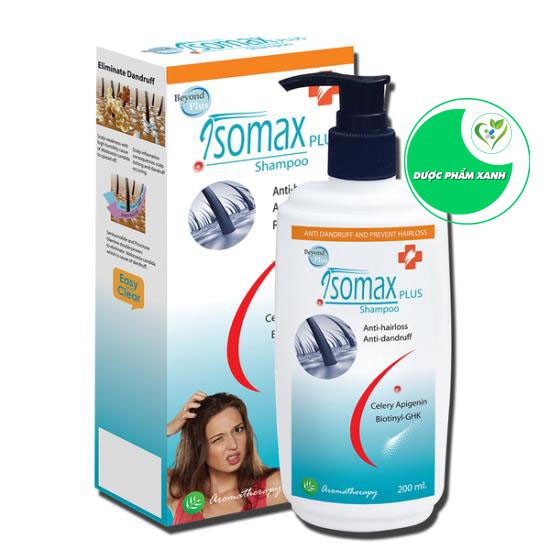 Dầu gội giảm ngứa, rụng tóc, sạch gàu Isomax Plus (200ml)