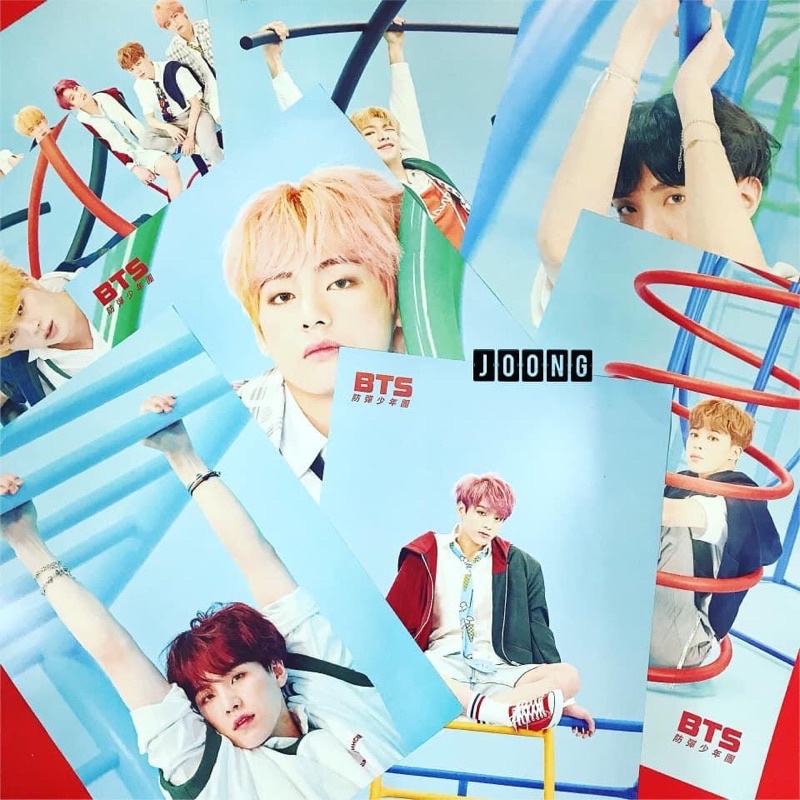 set ảnh poster 8 tấm của BTS