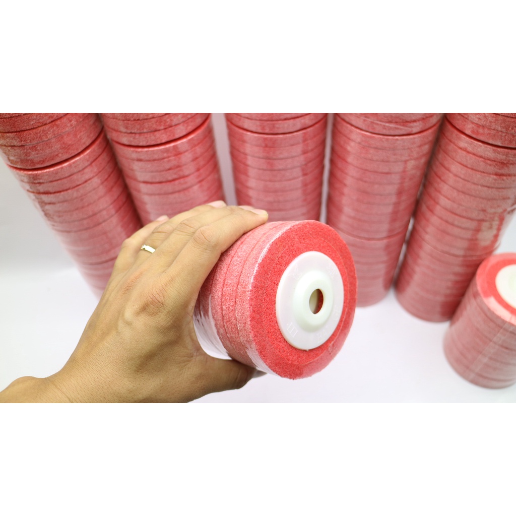 Bánh Nỉ Trắng,Đỏ HD Đánh Bóng 100mm