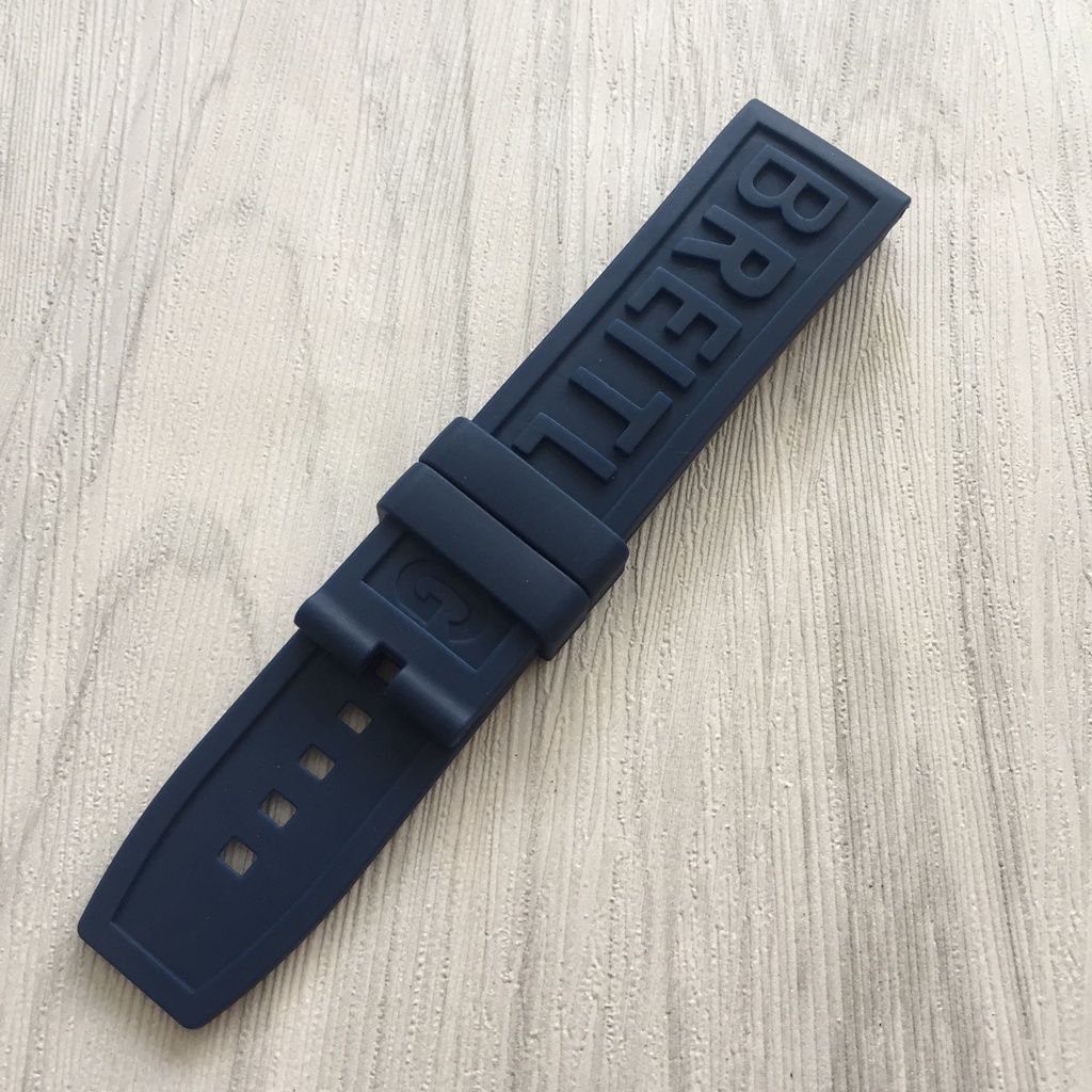 Dây đeo cao su silicon màu xám không dính không thấm nước Phù hợp với Breitling Avenger Ocean 22MM 24MM Đen xanh đỏ