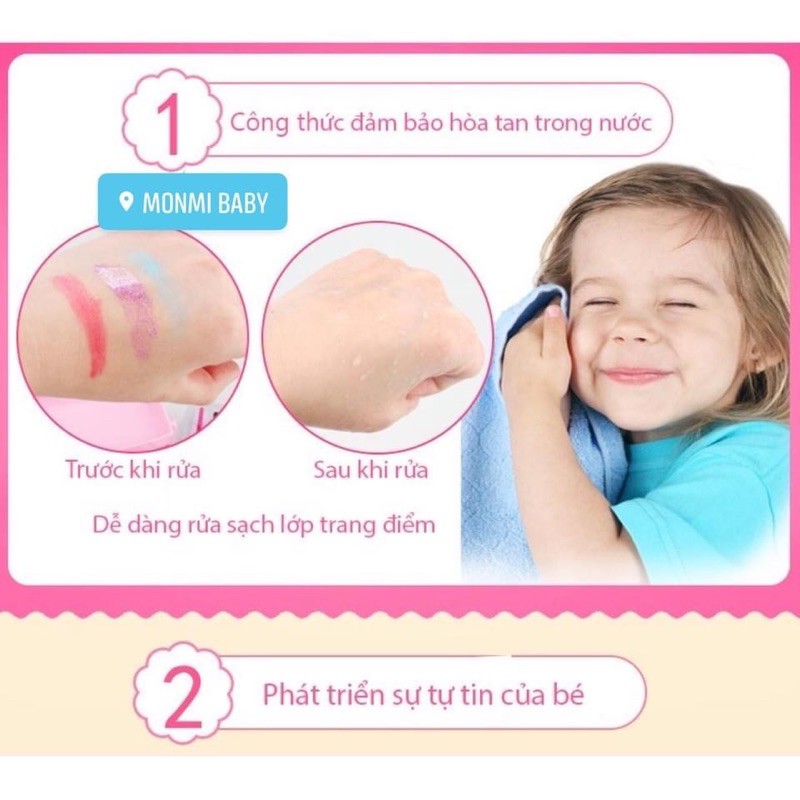 - HỘP ĐỒ CHƠI TRANG ĐIỂM AN TOÀN CHO BÉ GÁI - ĐỒ CHƠI MAKE UP CHO BÉ GÁI