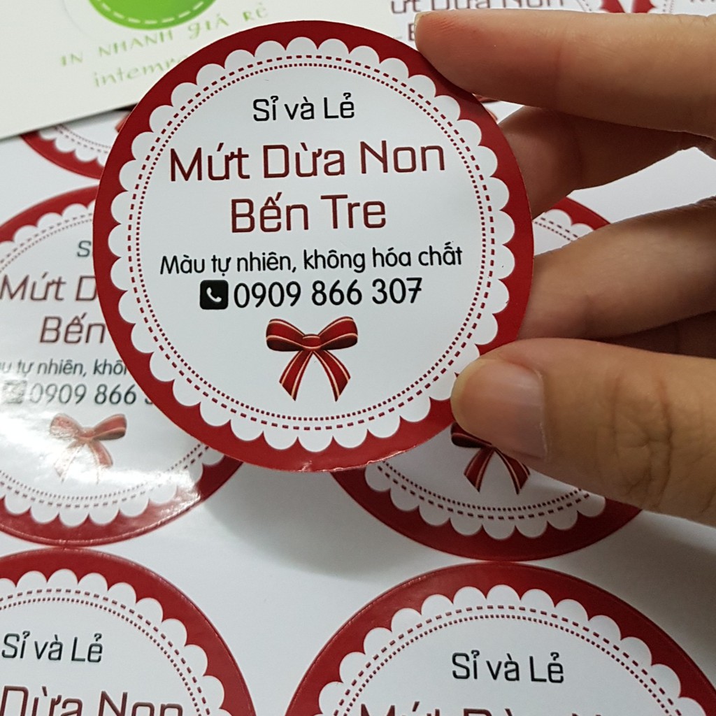 in tem giấy - decal giấy - giá rẻ, đẹp nhất