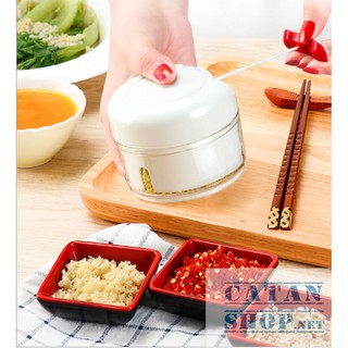 ❤️FREESHIP❤️ Dụng cụ xay tỏi ớt cầm tay đa năng thế hệ mới, Máy xay tỏi KÉO TAY MẪU MỚI GD265-XayToi