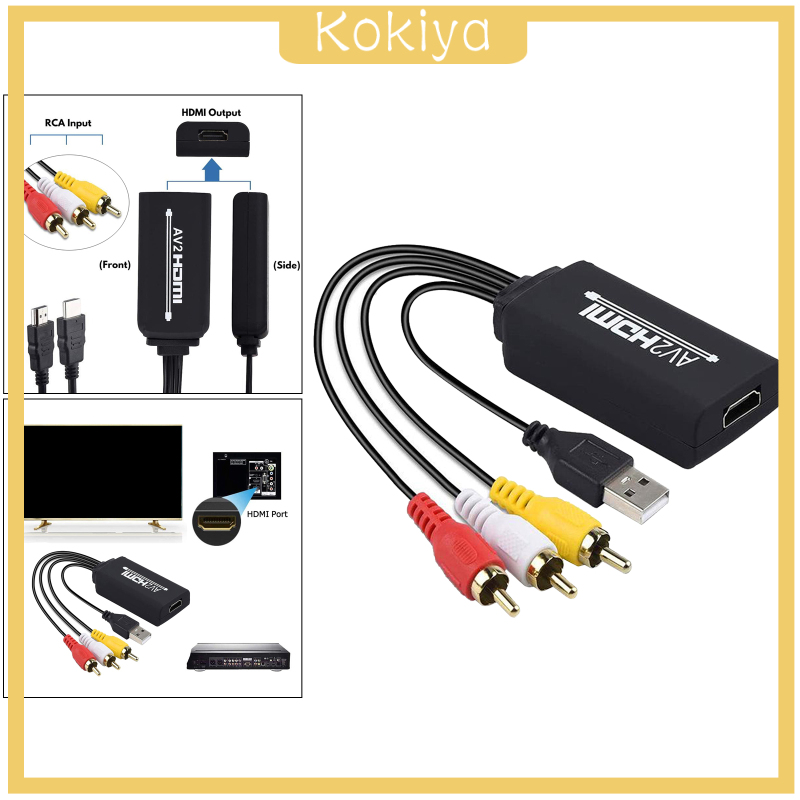 Cáp Chuyển Đổi Hdmi Sang Rca 3rca Cvbs Cho Pc / Laptop