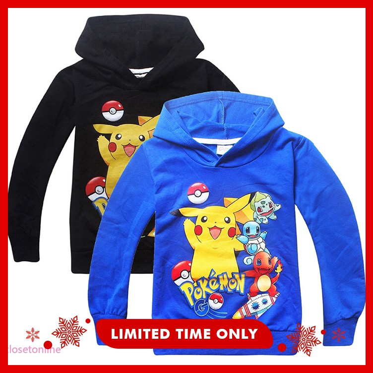 Áo hoodie Pikachu cho bé trai